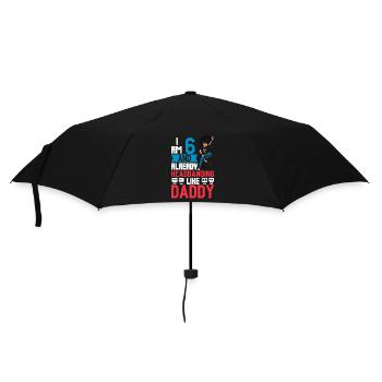 I'm 6 - Young Rocker - Umbrella (small) - black - Front