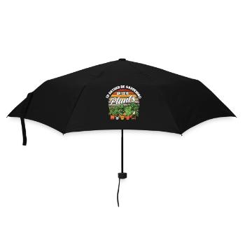 Pflanzen Gartenarbeit Gärtner Landschaftsarchitekt - Regenschirm (klein) - Schwarz - Vorne