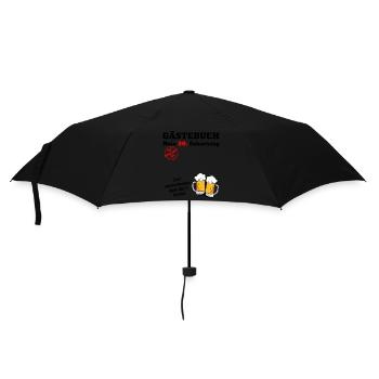 Gästebuch 30 Geburtstag Männer funny Design - Regenschirm (klein) - Schwarz - Vorne