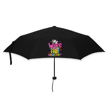 My Wife Is A Hot Art Teacher Education Artist - Umbrella (small) - black - Front