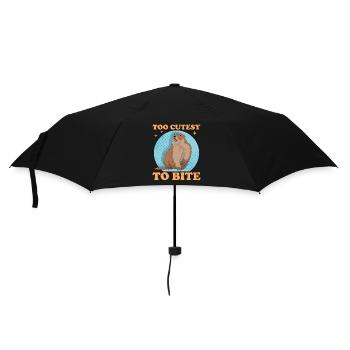 Marmots Mankai Groundhog Munggen Gift - Umbrella (small) - black - Front