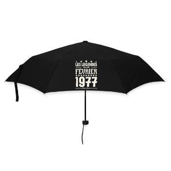 cadeau d'anniversaire Février 1977. février 1977. - Parapluie standard - noir - Devant