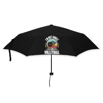 Volleyball - Regenschirm (klein) - Schwarz - Vorne