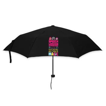 Speech Therapist Therapy Assistant - Umbrella (small) - black - Front