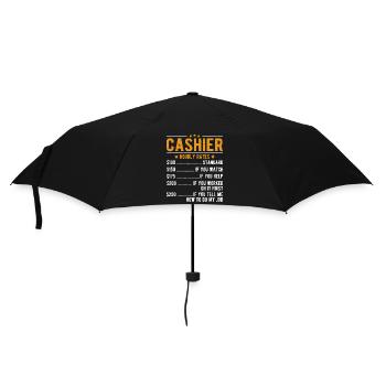 Cashier Hourly wage - Umbrella (small) - black - Front