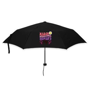 Bonne Journée internationale de la femme - Parapluie standard - noir - Devant
