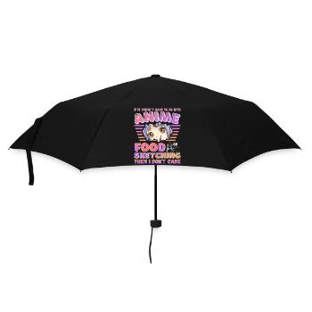 fun japanese anime sketching food illustrators art - Umbrella (small) - black - Front