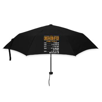 Nature conservation officer hourly wage - Umbrella (small) - black - Front
