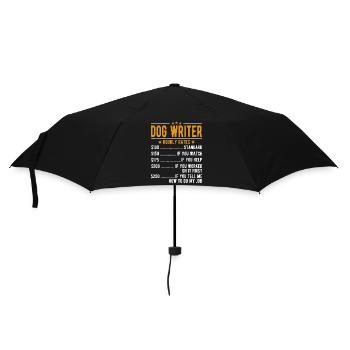 Salaire horaire d’écrivain canin - Parapluie standard - noir - Devant