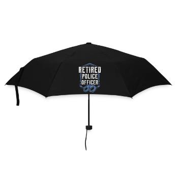 Policier à la retraite Pension de policier retraité - Parapluie standard - noir - Devant