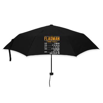 Flagman Hourly Wage - Umbrella (small) - black - Front