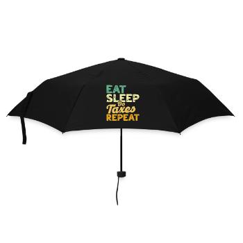 Buchhalter Geschenk Buchhaltung Steuer Cpa - Regenschirm (klein) - Schwarz - Vorne