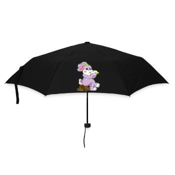 Musique de flûte Bunny Musician - Parapluie standard - noir - Devant