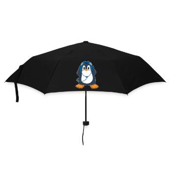 Musique Casque Penguin - Parapluie standard - noir - Devant