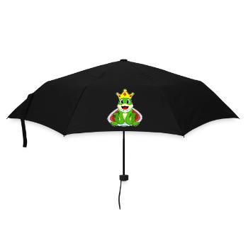 Couronne de grenouille - Parapluie standard - noir - Devant