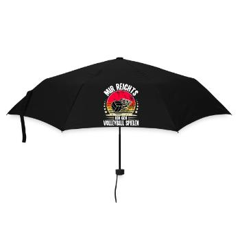 Volleyball - Regenschirm (klein) - Schwarz - Vorne