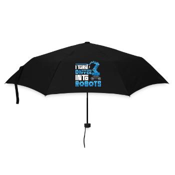 Robot Robotics Engineer Coffee I - Umbrella (small) - black - Front