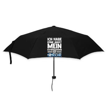 Ich habe keine Angst mein Schwiegersohn ist Griech - Regenschirm (klein) - Schwarz - Vorne