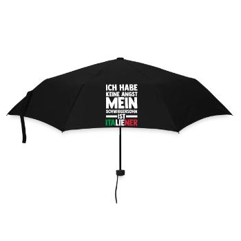 Ich habe keine Angst mein Schwiegersohn ist Italie - Regenschirm (klein) - Schwarz - Vorne
