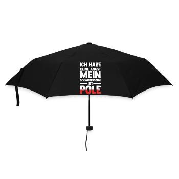 Ich habe keine Angst mein Schwiegersohn ist Pole - Regenschirm (klein) - Schwarz - Vorne