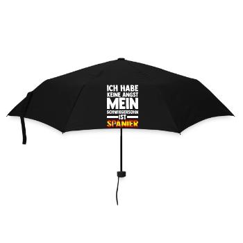 Ich habe keine Angst mein Schwiegersohn ist Spanie - Regenschirm (klein) - Schwarz - Vorne