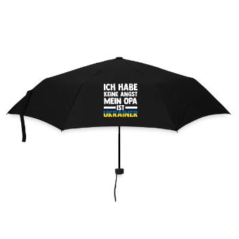 Ich habe keine Angst mein Opa ist Ukrainer - Regenschirm (klein) - Schwarz - Vorne