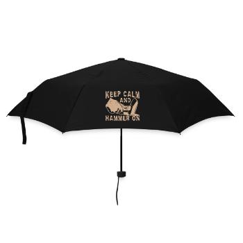 Blacksmithing Keep Calm And Hammer On Gift Idea - Umbrella (small) - black - Front