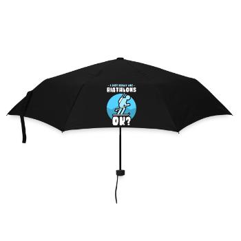 I like biathlons just very much biathlon biathlete - Umbrella (small) - black - Front