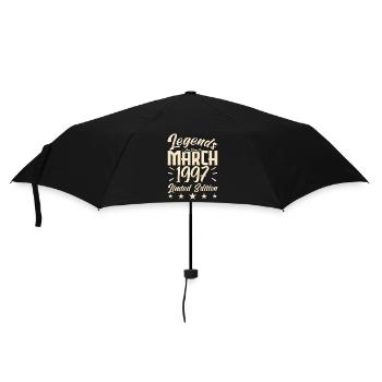 Naissance En Mars 1997. Cadeau d'anniversaire mars - Parapluie standard - noir - Devant