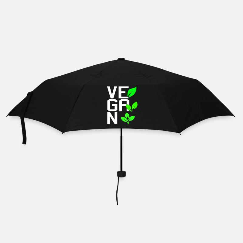 Végétalien - Parapluie standard - noir