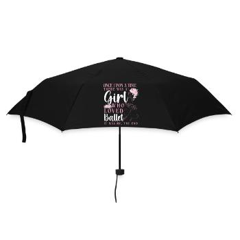 Ballet Dancer Dance Girl Ballerina - Umbrella (small) - black - Front