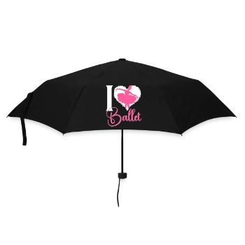 Ballet Dancer Dance Girl Ballerina - Regenschirm (klein) - Schwarz - Vorne