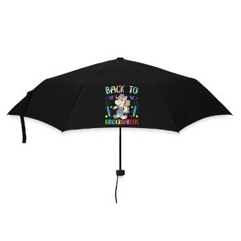 Retour à la maternelle Humour Enfants Doux dictons - Parapluie standard - noir - Devant