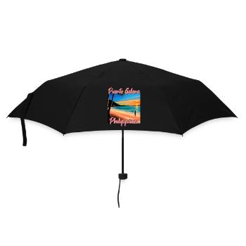 Coucher de soleil à Puerto Galera - Parapluie standard - noir - Devant
