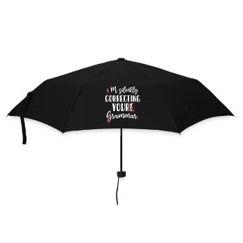 Je corrige silencieusement votre grammaire - Parapluie standard - noir - Devant