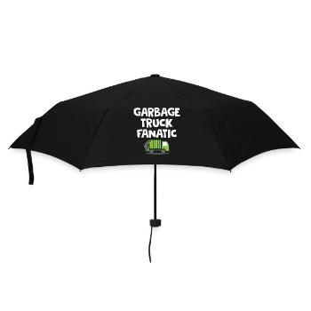 Garbage truck driver - Umbrella (small) - black - Front
