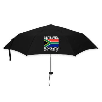 Südafrika Spruch - Regenschirm (klein) - Schwarz - Vorne