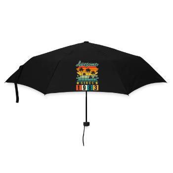 1983 Born Birthday Year of birth vintage - Umbrella (small) - black - Front