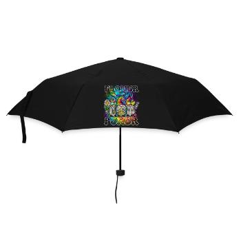 Flower Power Gnomes Tie Dye Peace - Parapluie standard - noir - Devant