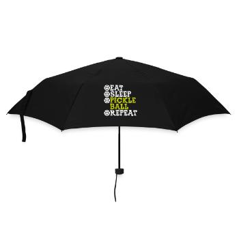 Nourriture Sommeil Pickleball Répétition - Parapluie standard - noir - Devant