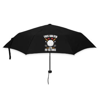 Chemises de golf d’anniversaire pour hommes 53e ans de golf - Parapluie standard - noir - Devant