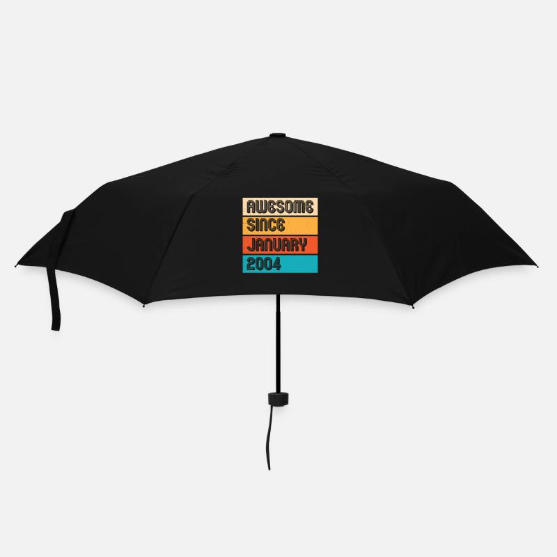 Génial depuis janvier 2004 - Parapluie standard - noir
