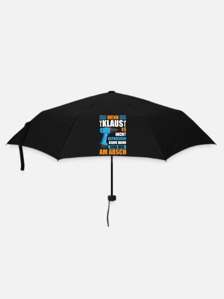 Klaus Vorname Name Geburtstag Reparieren - Regenschirm (klein) - Schwarz