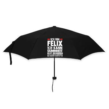 Felix - Regenschirm (klein) - Schwarz - Vorne