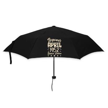 Geboren im April 1952. Geburtstagsgeschenk. - Regenschirm (klein) - Schwarz - Vorne