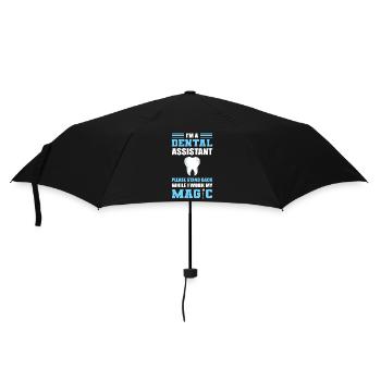 Dental Assistant Stand Back While I Work My Magic - Umbrella (small) - black - Front