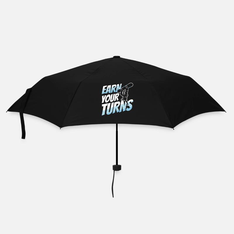 Earn your Turns - Umbrella (small) - black
