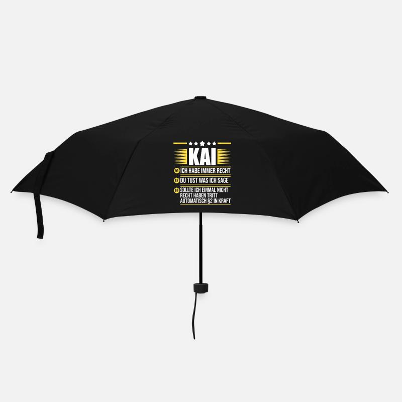 Kai - Regenschirm (klein) - Schwarz