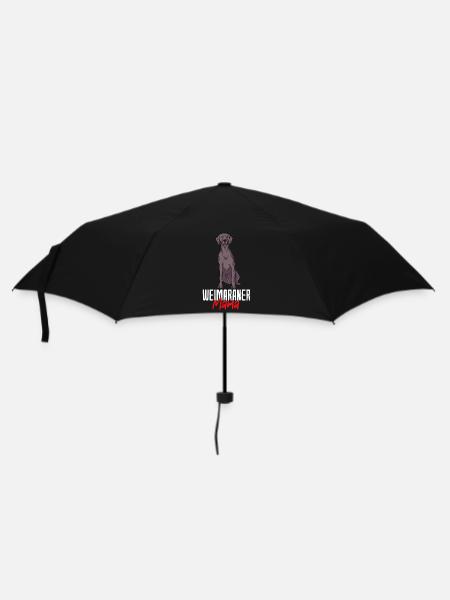 Weimaraner - Regenschirm (klein) - Schwarz