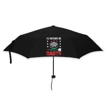 I'd rather be playing darts - Umbrella (small) - black - Front